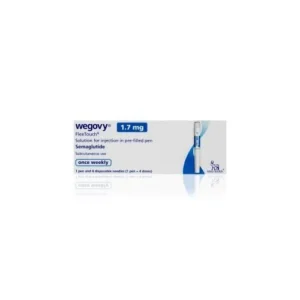 Wegovy Flextouch 1.7mg (Semaglutide) Weight Loss Pen increases feelings of fullness after meals, and slows down digestion via activating GLP-1 receptors.