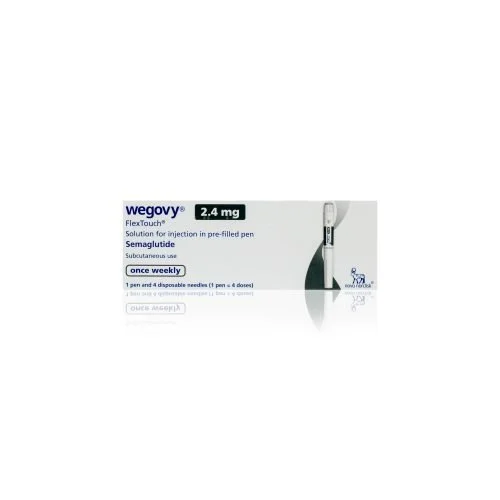 Wegovy_2.4mg-500x500-1 (1) Patients with an organized weight loss program who need advanced therapy can use the 2.4 mg pen. Wegovy Flextouch 2.4mg (Semaglutide) Weight Loss Pen