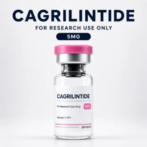 Writing Discover Cagrilintide 5mg featuring premium quality, trusted research-grade peptide with product information for scientific research applications.