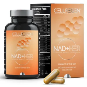 Alpha lipoic acid (ALA) and zinc bisglycinate support the body’s natural antioxidant defences. CellRegen NAD+ HER (NAD Capsules for Women)