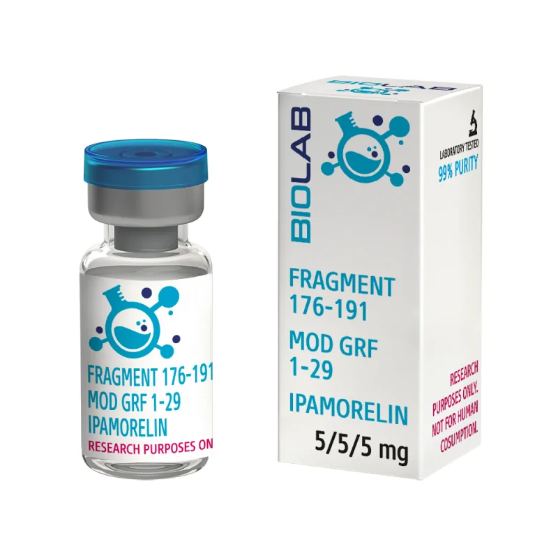 fragment-176-191-mod-grf-1-29-ipamorelin-mix-555-mg The product is unfit for human consumption and is neither a food nor a dietary supplement. Fragment 176-191 + MOD GRF 1-29 + Ipamorelin mix 5/5/5 mg