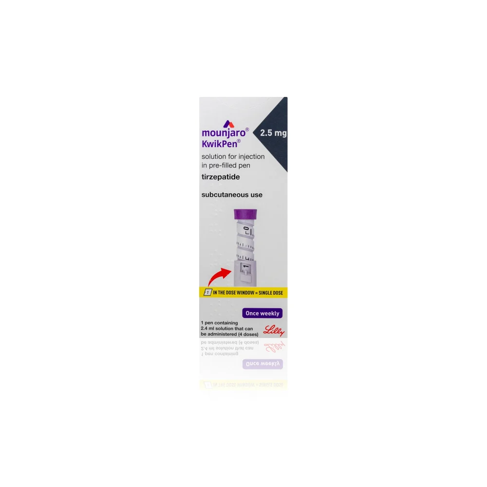 mounjaro-2-5mg-1000x1000-1 Kwikpen – 4 FREE NEEDLES INCLUDED includes four free sterile pen needles for accurate weekly medication administration and added convenience daily.