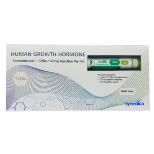 Synedica Somatotropin HGH 120iu Injection Pen Kit delivers precise dosing, dependable quality, and convenient administration for research.