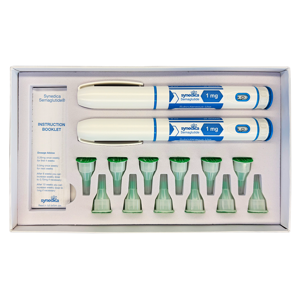 Semaglutide2 Synedica Semaglutide 8mg Injection Pen Kit delivers precise peptide dosing with dependable quality for research applications today.
