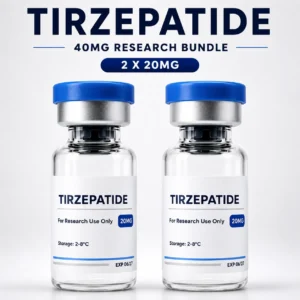Tirzepatide 40mg Research Bundle for laboratory research purposes. Explore product details, and research-use information for this research compound.